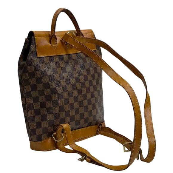 Louis Vuitton Brown and Tan Checkered Shoulder Bag - Picture 4 of 9
